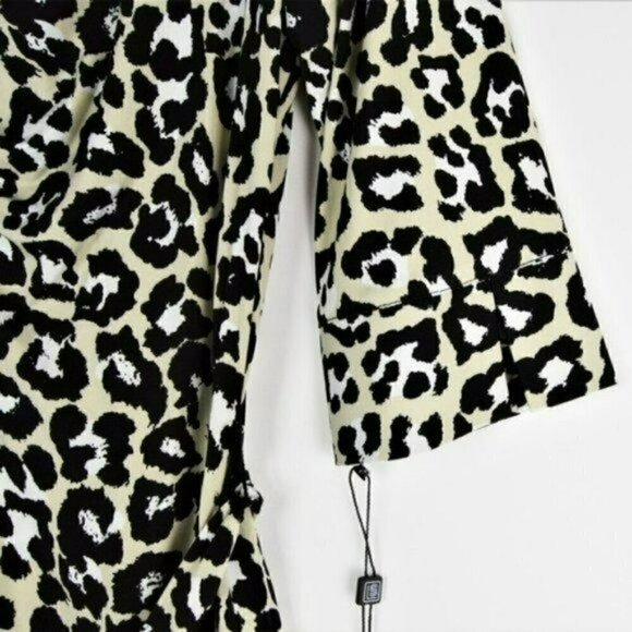 NWT LAUNDRY BY SHELLI SEGAL Leopard Print Mini Shirt Dress - Picture 7 of 9